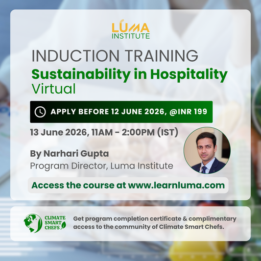 Sustainability in Hospitality - Induction Training (Virtual)
